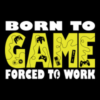 Born To Game Forced To Work Cropped Hoodie | Artistshot