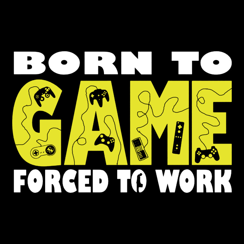 Born To Game Forced To Work Maternity Scoop Neck T-shirt by Romeo and Juliet | Artistshot