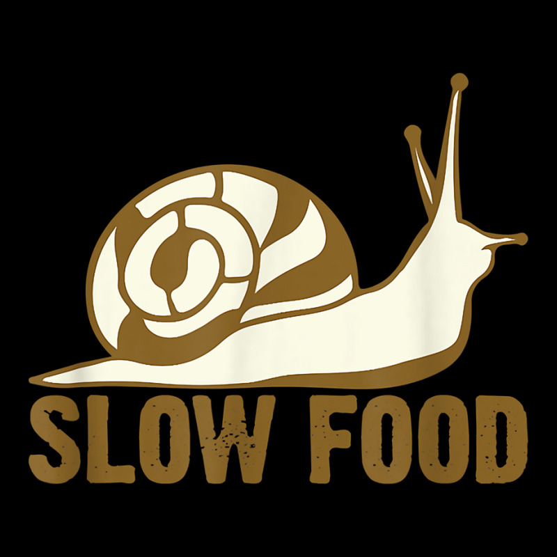 Slow Food   Snail Funny Design Gift Idea T Shirt Adjustable Cap by JahmayaWhittle | Artistshot