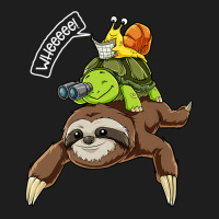 Sloth Turtle Snail T Shirt Piggyback Running Riding Team Tee Classic T-shirt | Artistshot