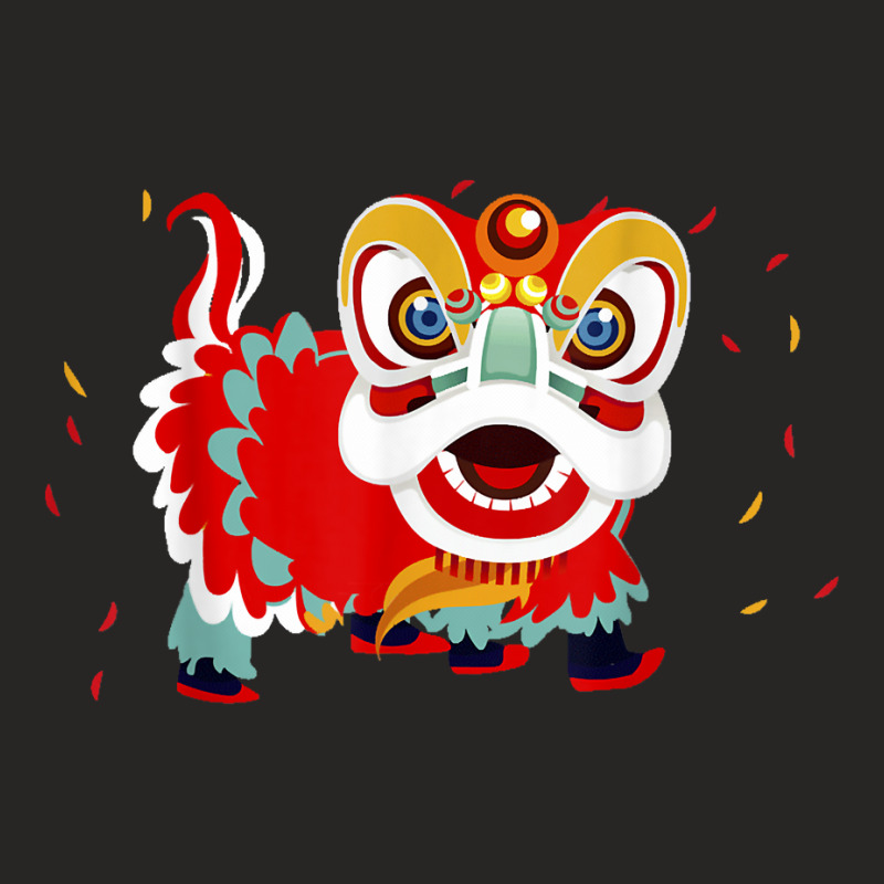 Happy Chinese New Year 2022 Lion Dragon Dance Lunar Festival T Shirt Ladies Fitted T-Shirt by naythendeters2000 | Artistshot