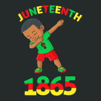 Juneteenth T  Shirt Dabbing Black King Juneteenth 1865 Brown Skin Boys Women's Triblend Scoop T-shirt | Artistshot