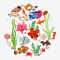 Biology Aquarium Underwater School Of Fish T Shirt Baby Bibs | Artistshot