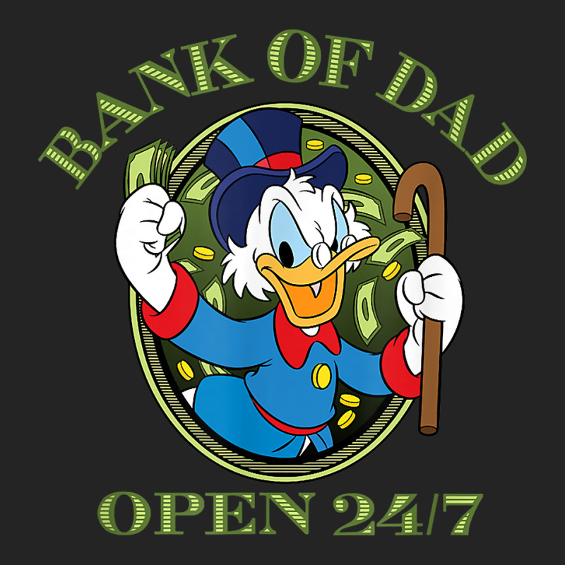 Ducktales Scrooge Mcduck   Bank Of Dad T Shirt 3/4 Sleeve Shirt by jermonmccline | Artistshot