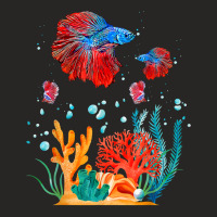 Fishing Saltwater Betta Fish Lover Fishkeeping Animal Fish T Shirt Ladies Fitted T-shirt | Artistshot