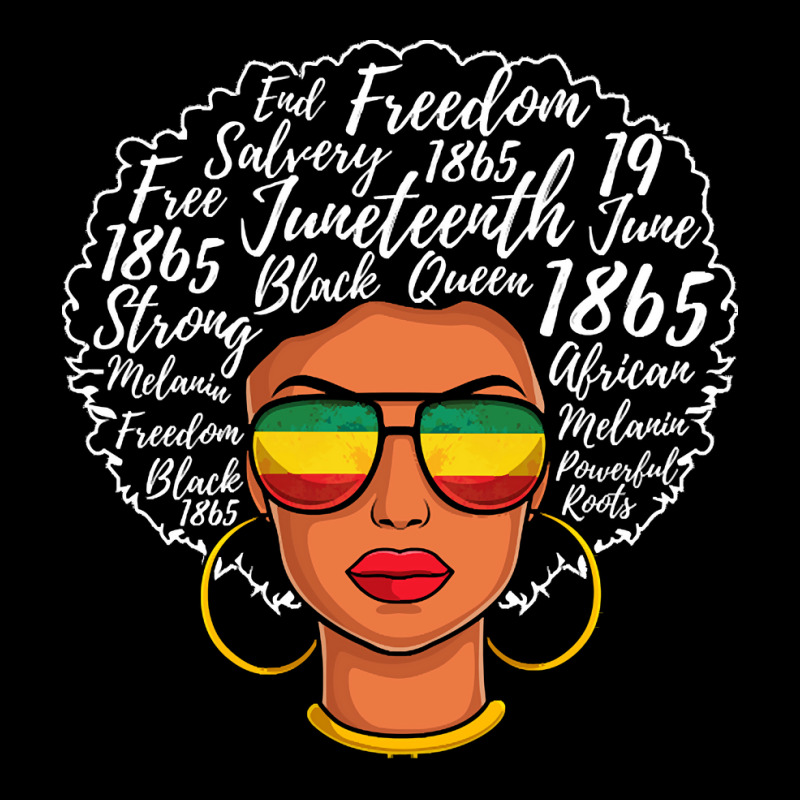 Juneteenth T  Shirt Juneteenth Freedom Day Afro Word Art Black Pride T V-neck Tee | Artistshot