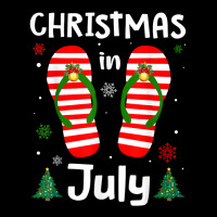 Christmas In July Flip Flops Funny Beach Summer Gifts Girls T Shirt Pocket T-shirt | Artistshot