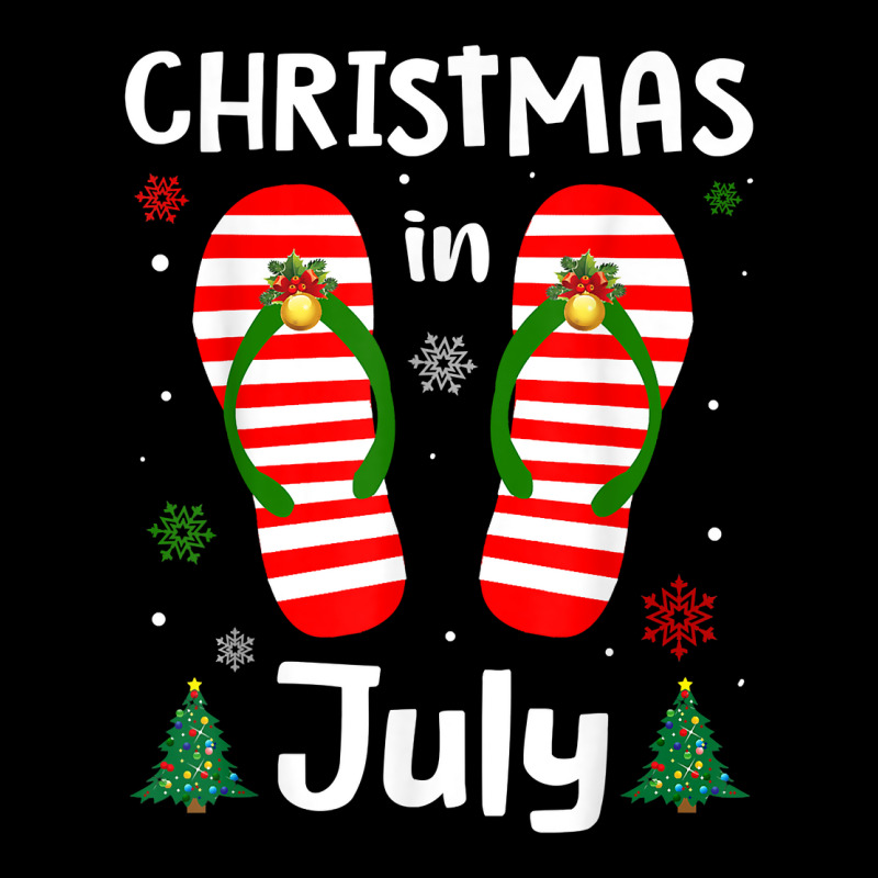 Christmas In July Flip Flops Funny Beach Summer Gifts Girls T Shirt Pocket T-shirt | Artistshot