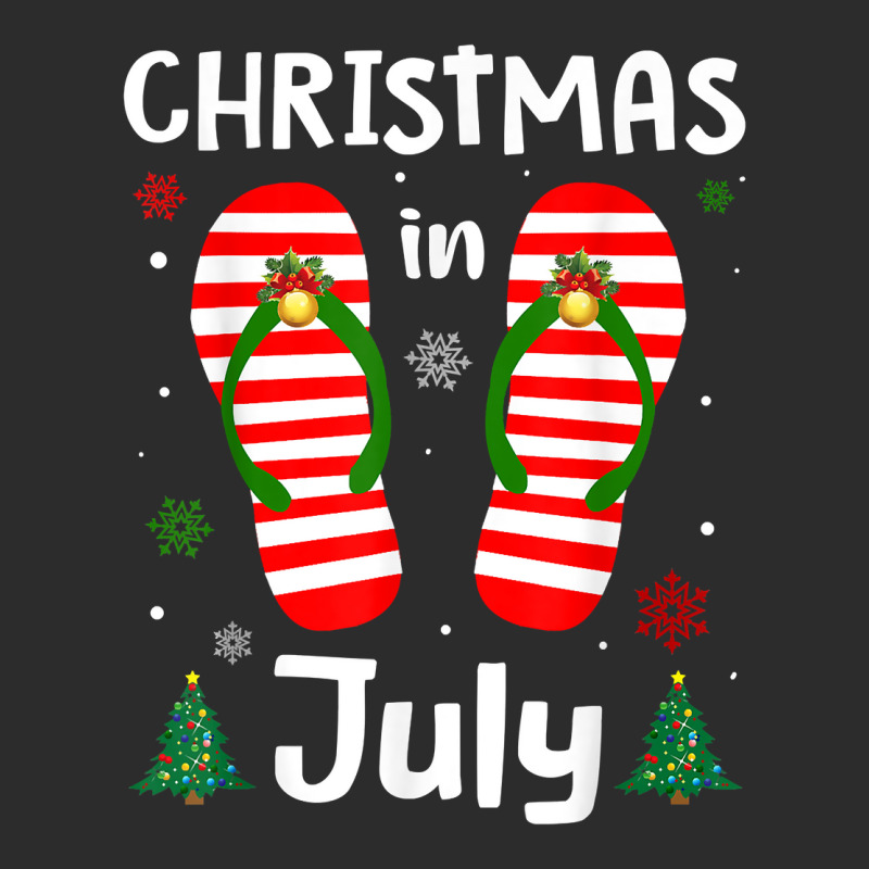 Christmas In July Flip Flops Funny Beach Summer Gifts Girls T Shirt Exclusive T-shirt | Artistshot