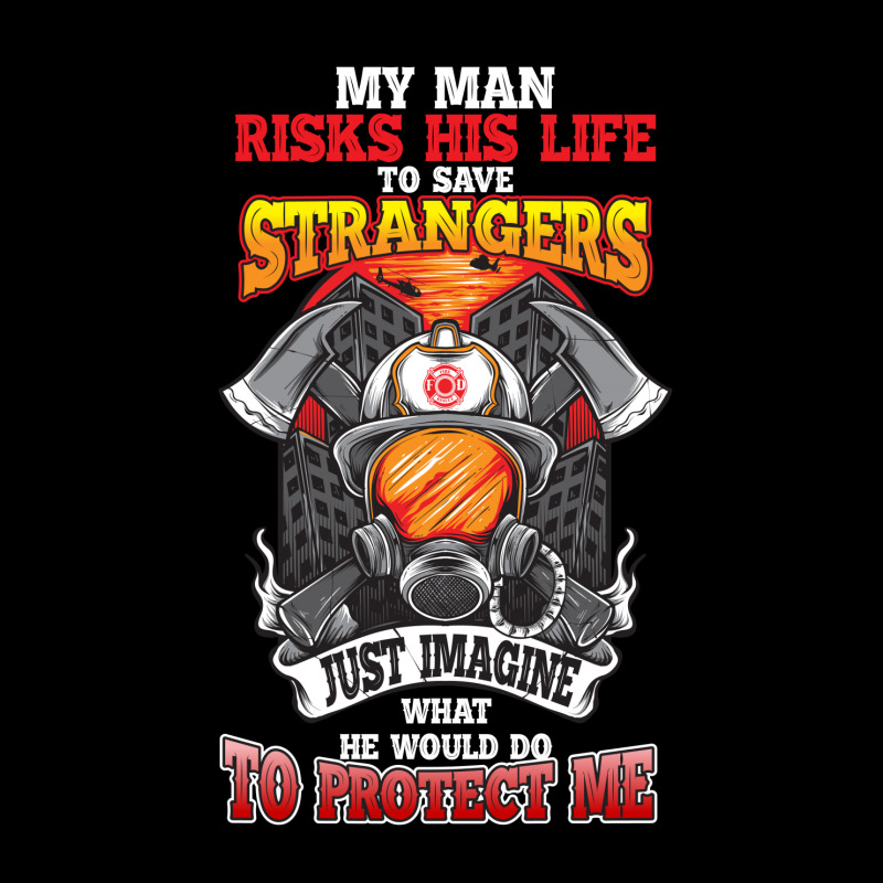 My Man Risks His Life To Save Strangers Women's V-Neck T-Shirt by rardesign | Artistshot