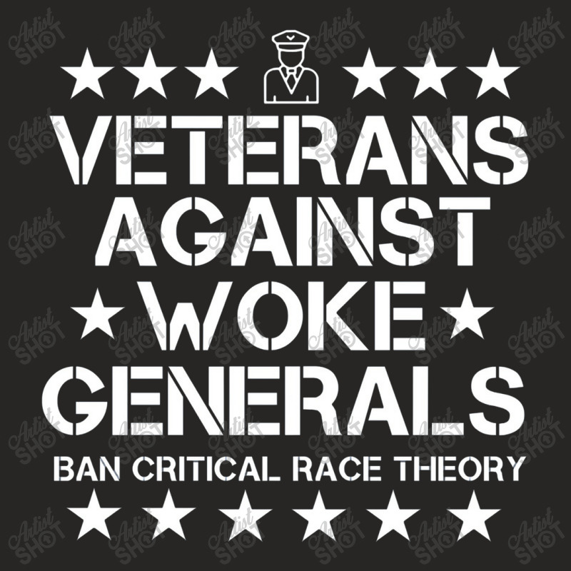 Vets Against Woke Generals Anti Critical Race Theory Long Sleeve Ladies Fitted T-Shirt by zuzumanin | Artistshot