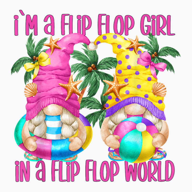 Funny Beach Quote For Women And Flip Flop Girls Summer Gnome T Shirt T-shirt | Artistshot