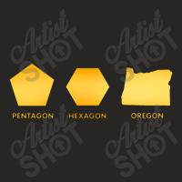 Pentagon Hexagon Oregon Ladies Fitted T-shirt | Artistshot