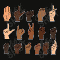 Black Lives Matter Sign Language Scorecard Crop Tee | Artistshot