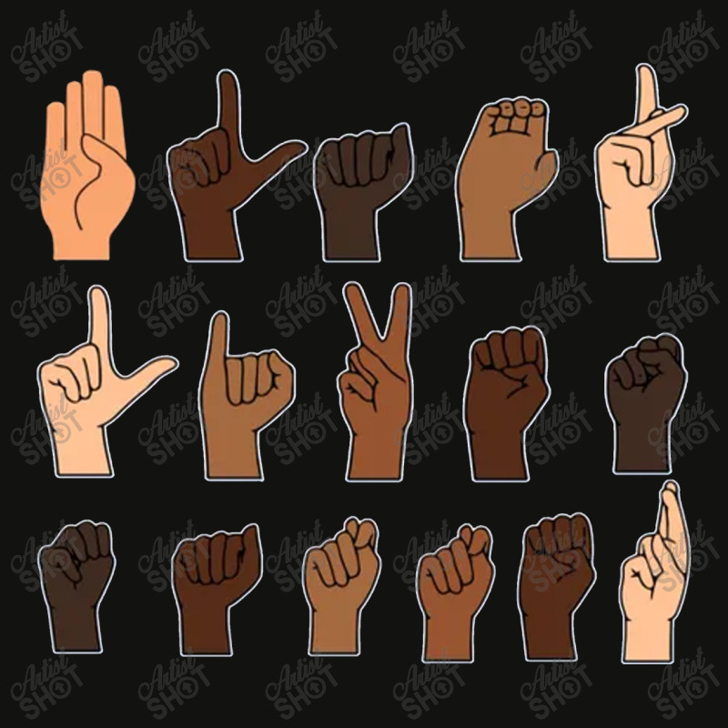 Black Lives Matter Sign Language Scorecard Crop Tee by Robertos | Artistshot