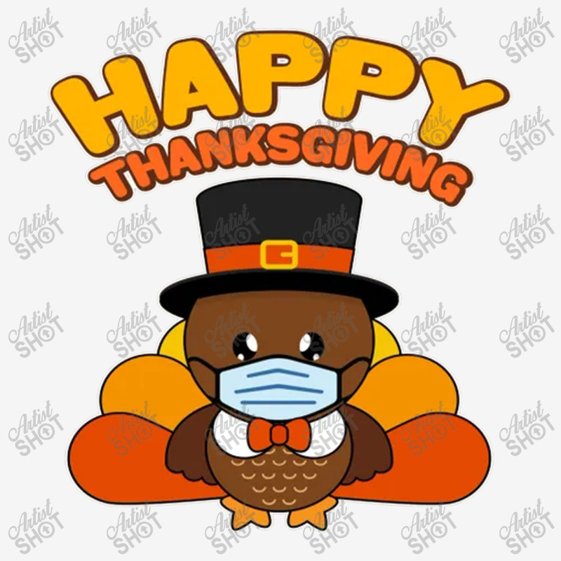 Cute Happy Thanksgiving Quarantine Turkey Mask Scorecard Crop Tee by Robertos | Artistshot