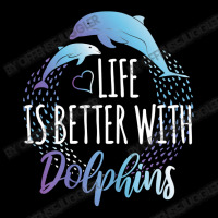 Dolphin Ocean Life Is Better With Dolphins Women Girls Dolphin Lover12 Pocket T-shirt | Artistshot