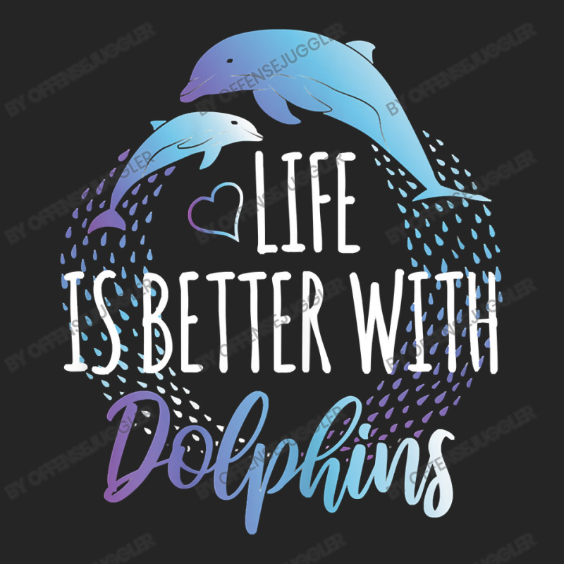 Dolphin Ocean Life Is Better With Dolphins Women Girls Dolphin Lover12 Unisex Hoodie | Artistshot