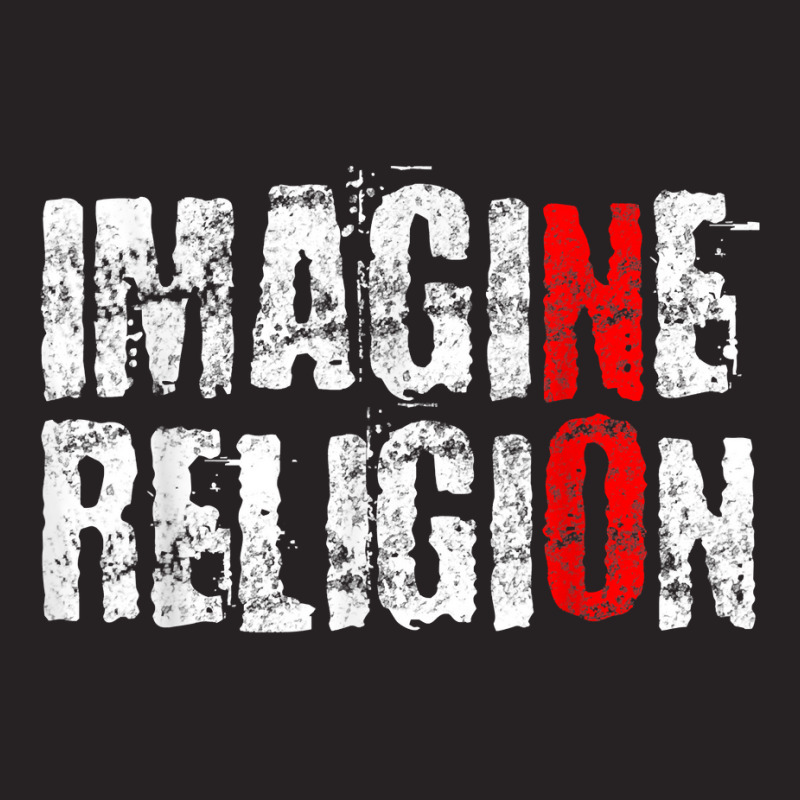 Atheism Imagine Antireligion White Distressed Rational T Shirt Vintage Cap by saldeenshakir | Artistshot