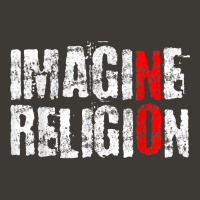 Atheism Imagine Antireligion White Distressed Rational T Shirt Bucket Hat | Artistshot