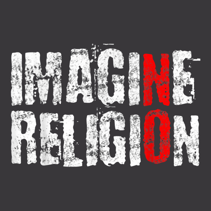 Atheism Imagine Antireligion White Distressed Rational T Shirt Ladies Curvy T-Shirt by saldeenshakir | Artistshot