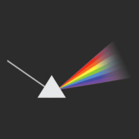 Triangle Shape With White Ray Of Light Rainbow Colors Design Premium T Exclusive T-shirt | Artistshot