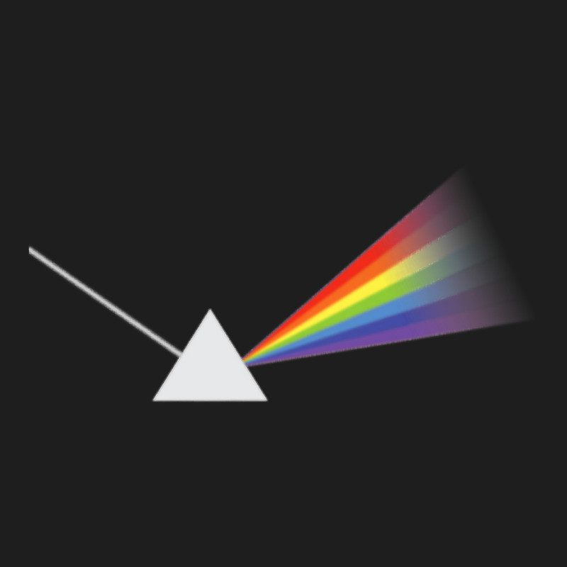 Triangle Shape With White Ray Of Light Rainbow Colors Design Premium T Classic T-shirt by jermonmccline | Artistshot