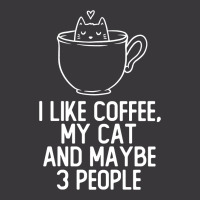 I Like Coffee, My Cat And Maybe 3 People Funny Cute Gift Ladies Curvy T-shirt | Artistshot