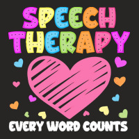 Speech Therapy T  Shirt S L P Language Pathologist & Speech Therapy Ev Ladies Fitted T-shirt | Artistshot