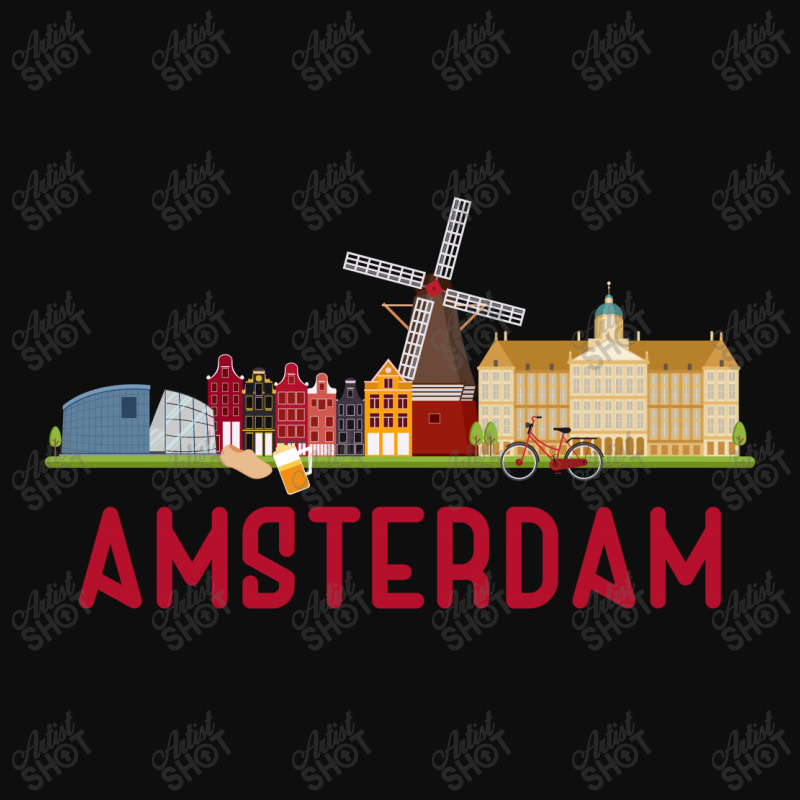 Amsterdam Skyline Crop Top | Artistshot