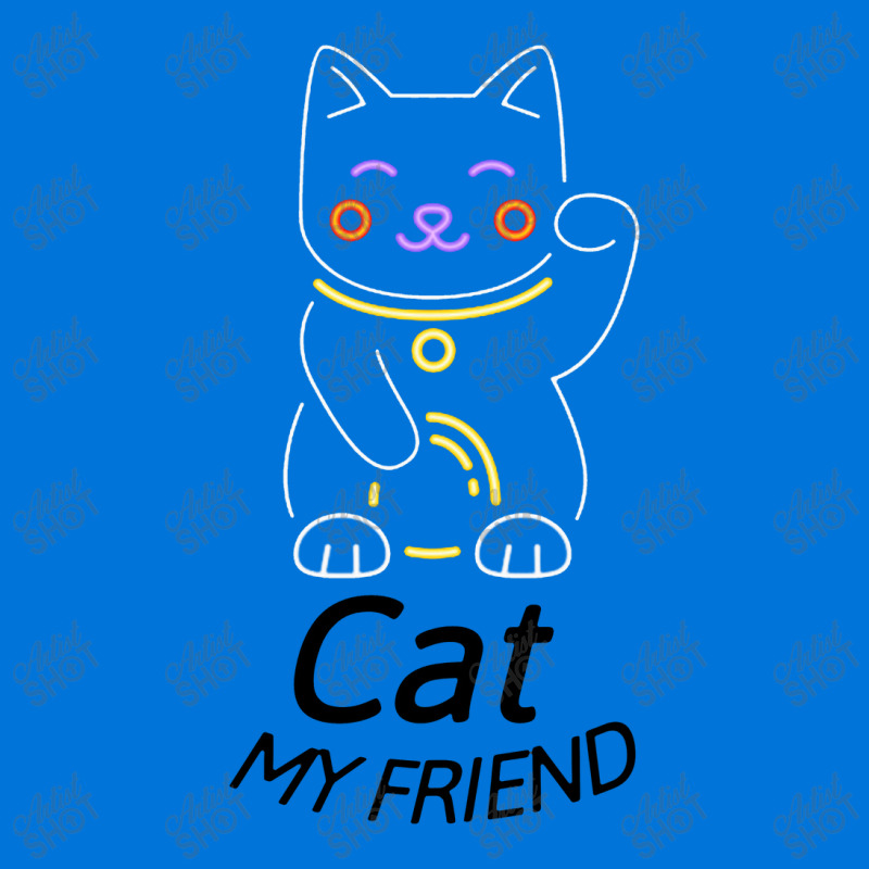 Smiling Friends Cat Cat Neon Pin-back Button | Artistshot