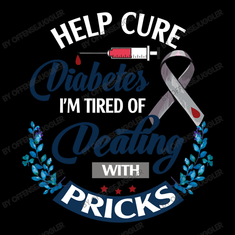 Diabetes Diabetic Nurse Help Cure Diabetes I Am Tired Disease Insulin Cropped Hoodie by offensejuggler | Artistshot