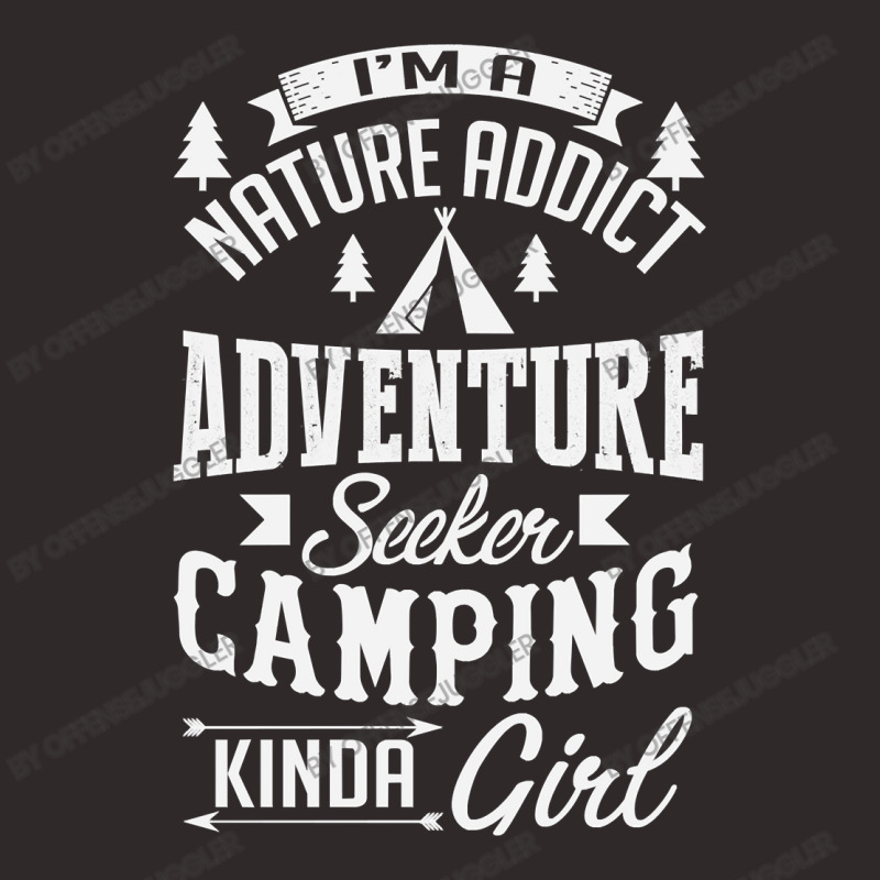 Camp Camping Girl Gifts Camper Tee Happy Camper Girls Nature Addict Ad Racerback Tank | Artistshot