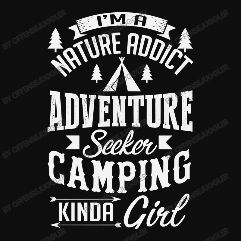 Camp Camping Girl Gifts Camper Tee Happy Camper Girls Nature Addict Ad Crop Top | Artistshot