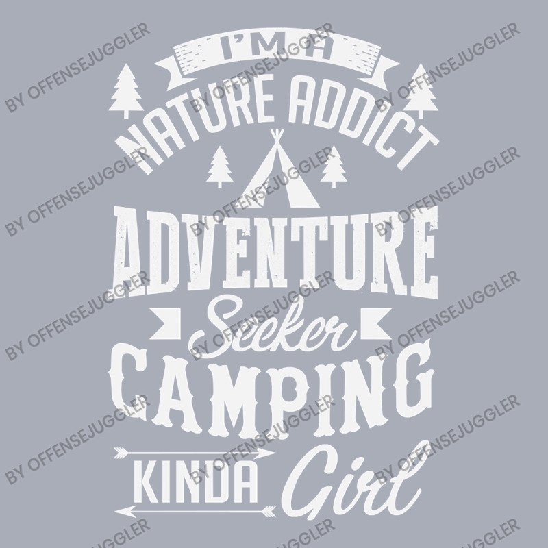 Camp Camping Girl Gifts Camper Tee Happy Camper Girls Nature Addict Ad Tank Dress | Artistshot