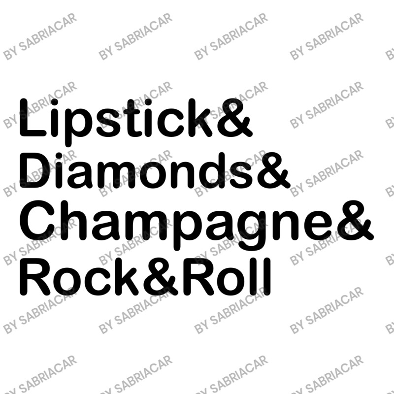 Lipstick Diamond,champagne & Rock & Roll V-Neck Tee by SabriAcar | Artistshot