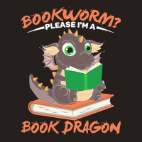 Book Dragon T  Shirt Librarian Reader Funny Bookworm Magical Animal Bo Tank Top | Artistshot