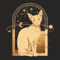 Occult T  Shirt Egyptian Mythology Boho Pagan Sphynx Cat Occult T  Shi Ladies Fitted T-shirt | Artistshot