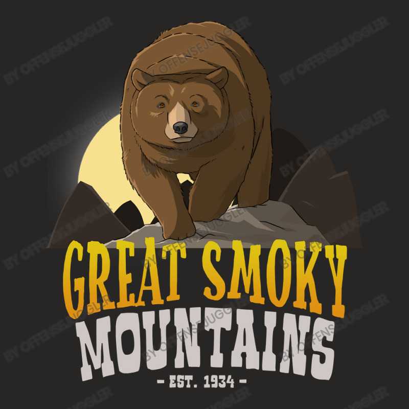 Bear Great Smoky Mountains National Park Bear 239 Forest Ladies Fitted T-Shirt by offensejuggler | Artistshot