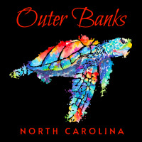 Outer Banks North Carolina Watercolor S T  Shirt Outer Banks North Car V-neck Tee | Artistshot