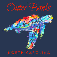 Outer Banks North Carolina Watercolor S T  Shirt Outer Banks North Car Ladies Denim Jacket | Artistshot