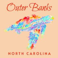 Outer Banks North Carolina Watercolor S T  Shirt Outer Banks North Car Cropped Hoodie | Artistshot