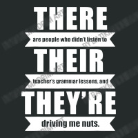 There Their They’re English Grammar Funny Women's Triblend Scoop T-shirt | Artistshot