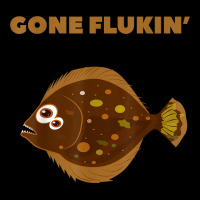 Gone Flukin' Summer Flounder Funny Fishing T Shirt Zipper Hoodie | Artistshot