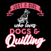 Quilling T  Shirt Girl Who Loves Quilling Dogs Paper Filigree Craftsma Adjustable Cap | Artistshot