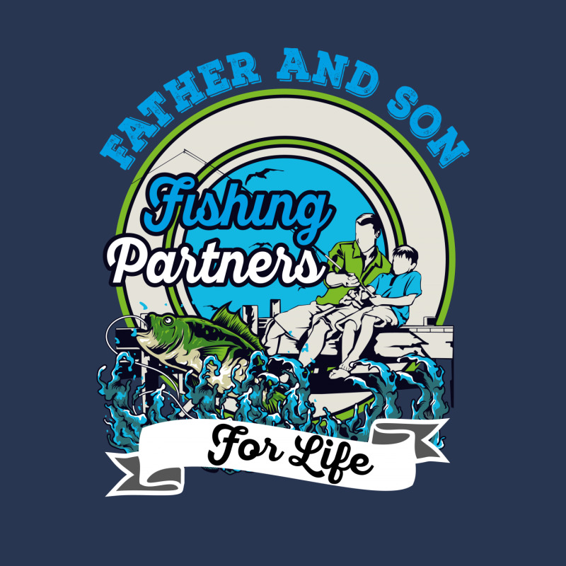 Father And Son Fishing Partners For Life Men Denim Jacket | Artistshot