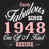 Sassy Fabulous Since 1948 Birthday Gift T-shirt | Artistshot