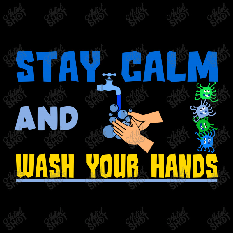 Stay Calm And Wash Your Hands Cropped Sweater | Artistshot