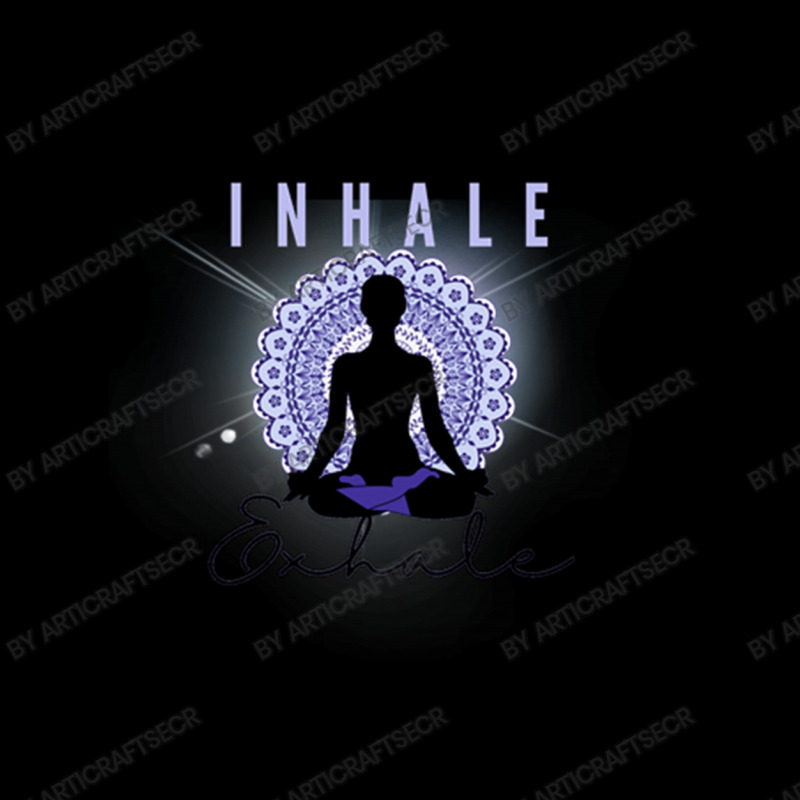 Inhale And Exhale Cropped Hoodie by ArticraftsECR | Artistshot