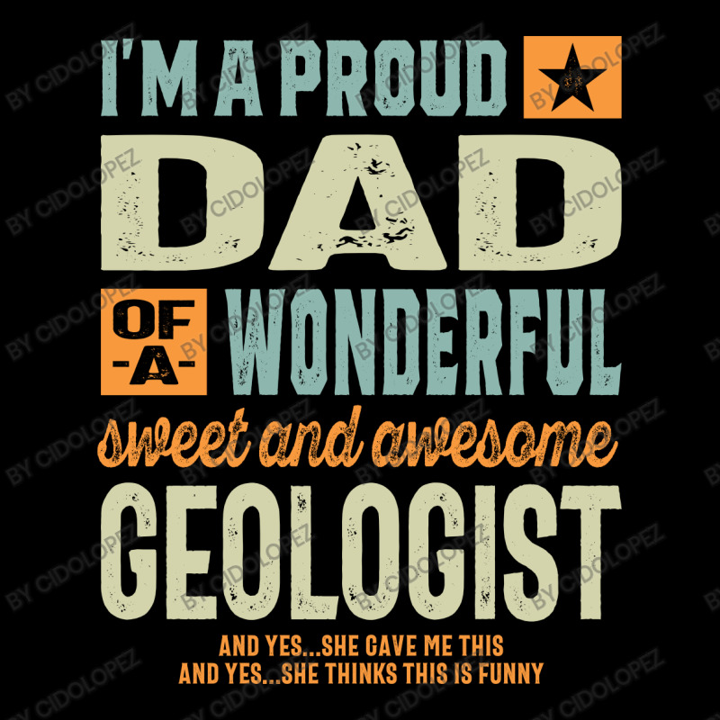 Proud Dad Of An Awesome Geologist Cropped Sweater by cidolopez | Artistshot